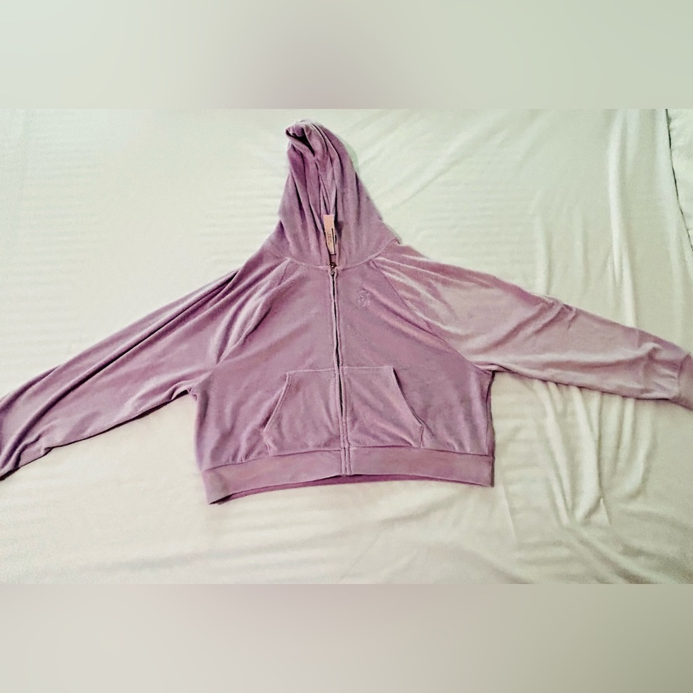 Victoria’s Secret velour zip up hoodie